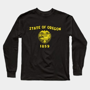 State of Oregon Flag #1 Long Sleeve T-Shirt